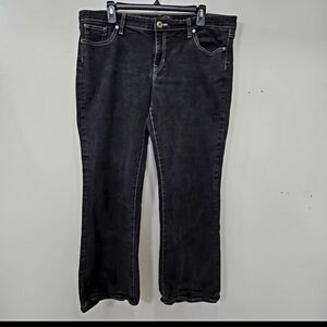 GAP Women's Black Boot Cut Cotton Denim Jeans  Size 16/33
